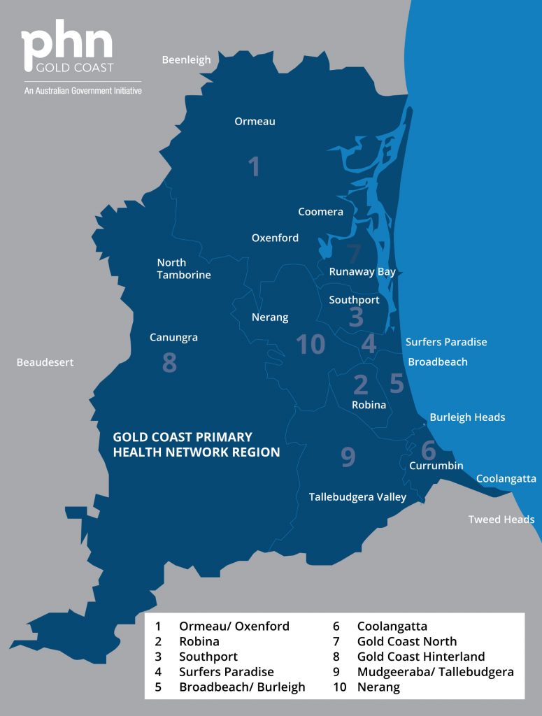 Gold Coast Primary Health Network catchment area